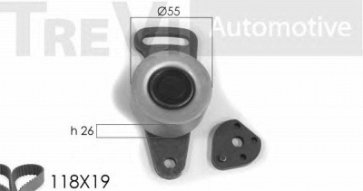 TREVI AUTOMOTIVE kd1031 -  Комплект ремня ГРМ